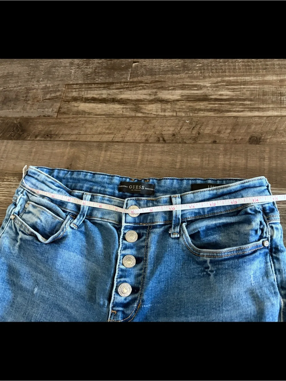 GUESS 1981 Skinny High Rise Button Fly Jeans | Size 29 - Picture 9 of 12
